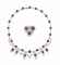 A RUBY AND DIAMOND NECKLACE, BY CHIAPPE, AND A BROOCH