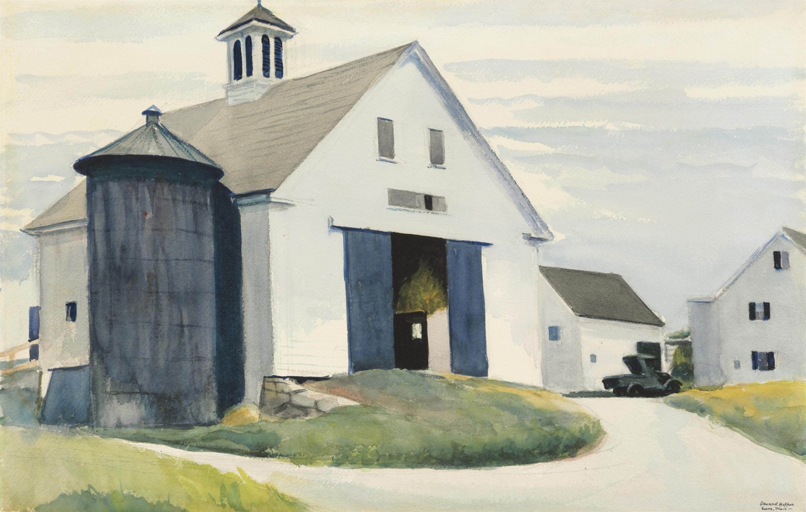 Edward Hopper (18821967) Barn at Essex 20th Century, Drawings