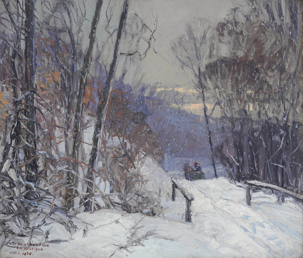 Edward Willis Redfield (18691965) Winter Scene 20th Century