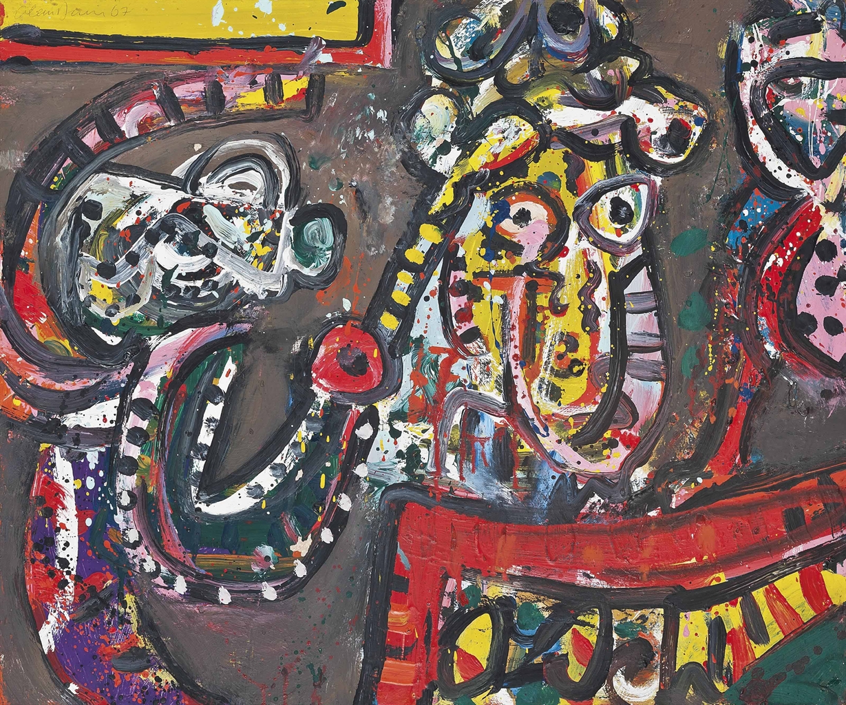 Alan Davie, R.A. (b. 1920) Two Magicians 20th Century, Paintings