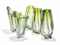 A GROUP OF FIVE VAL ST.LAMBERT GLASS VASES
