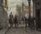 French infantery entering a town