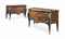 A PAIR OF LOUIS XV ORMOLU-MOUNTED BOIS SATINE, AMARANTH AND MARQUETRY COMMODES