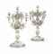 A PAIR OF RUSSIAN SILVER FIVE-LIGHT CANDELABRA