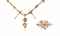 A gem-set necklace and brooch, by Pomodoro