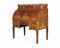 A GERMAN ORMOLU-MOUNTED AND BRASS-INLAID AMBOYNA, TULIPWOOD, STAINED SYCAMORE AND MARQUETRY MECHANICAL CYLINDER BUREAU