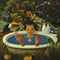 In the Rousseau's forest Naoko takes a bath