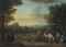 Thomas Osborne, 4th Duke of Leeds (1713-1789), on horseback, with a hunting party in an extensive wooded landscape