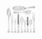 A GEORGE III AND VICTORIAN SILVER TABLE-SERVICE
