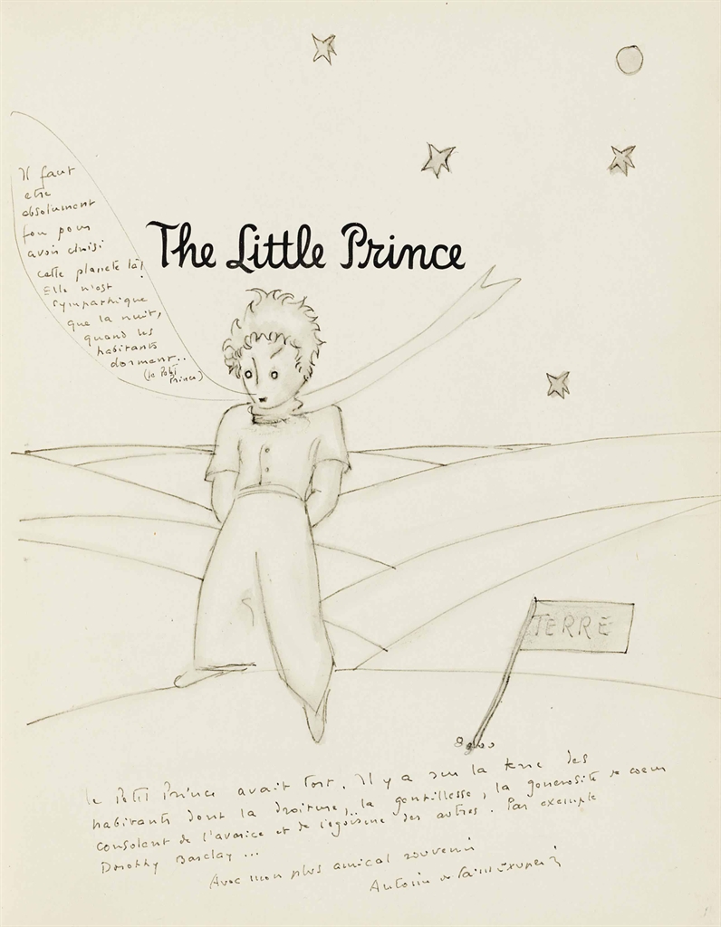 SAINTEXUPÉRY, Antoine de (19001944). The Little Prince. Translated from the French by