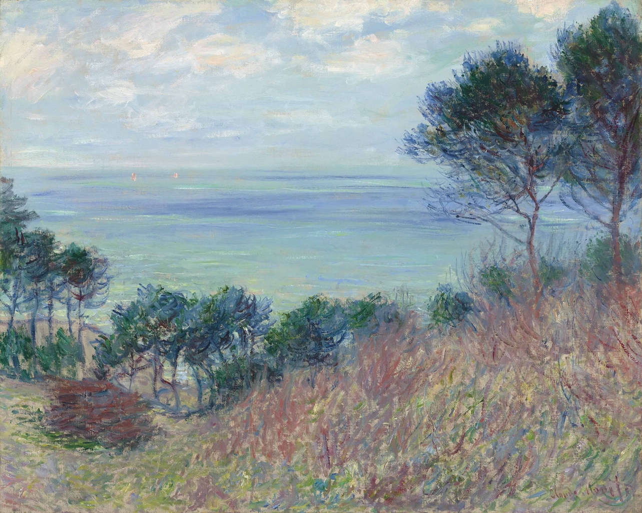 Claude (18401926) La côte de Varengeville IMPRESSIONIST