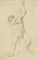 A standing academic male nude holding a stick