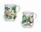 TWO BOW BOTANICAL BALUSTER MUGS