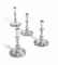 A SET OF FOUR GEORGE II SILVER CANDLESTICKS