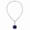 A MAGNIFICENT SAPPHIRE AND DIAMOND PENDANT NECKLACE, BY CHATILA