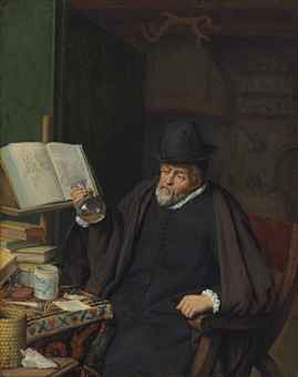 An apothecary in his study