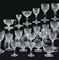 A LOBMEYR ENGRAVED GLASS PART STEMWARE SERVICE