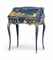 A LOUIS XV ORMOLU-MOUNTED BLUE AND GILT VERNIS MARTIN BUREAU EN PENTE