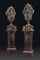 A PAIR OF NAPOLEON III GILT AND SILVERED-BRONZE-MOUNTED ROUGE GRIOTTE MARBLE VASES AND PEDESTALS