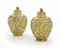 A PAIR OF GEORGE V SILVER-GILT FURNISHING-VASES