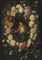 A garland of roses, with Red Admirals, wasps, ladybirds and other insects, with the Virgin and Child with the Infant Saint John the Baptist in a sculpted cartouche