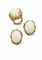 A SET OF WHITE CORAL AND GOLD JEWELRY