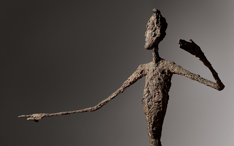 Giacometti’s iconic L’Homme au doigt (Pointing Man)