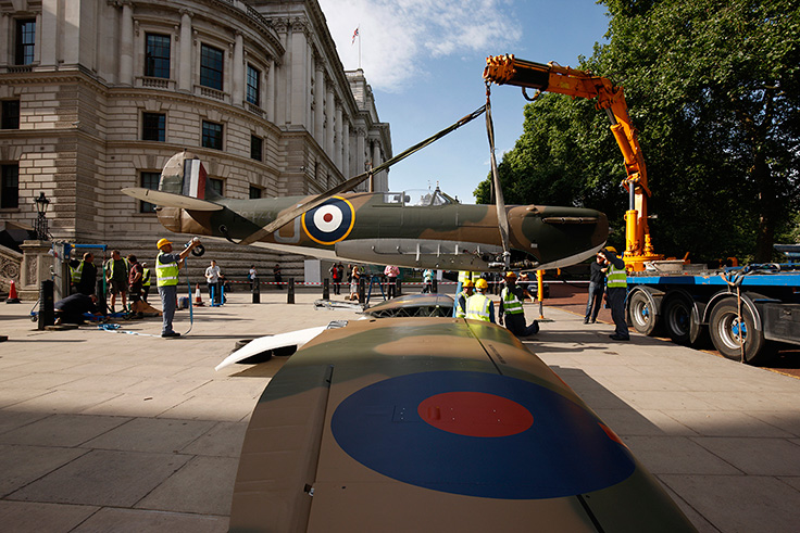 Assembling Spitfire P3794 At The Churchill War Rooms