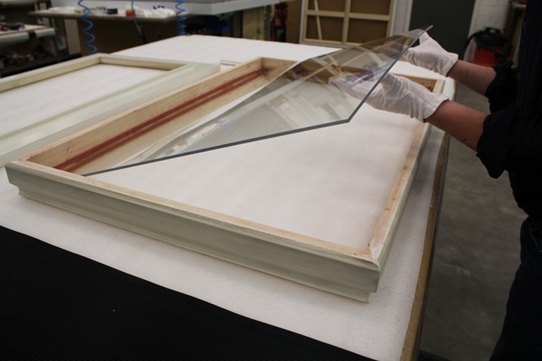 Glazing in progress. © John Jones London