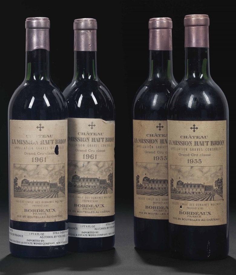 Château La Mission-Haut-Brion 1961. 4 bottles per lot. This lot was offered in Fine Wines and Spirits Featuring Rarities Direct from the Cellars of Champagne Henriot on 10 June 2016 at Christie’s in New York and sold for $10,412
