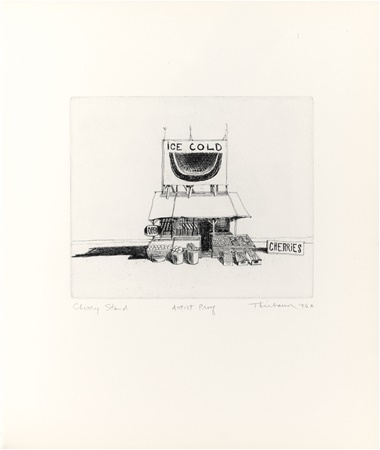 Wayne Thiebaud, Delicias, 1964. El conjunto completo de 17 grabados (algunos con aguatinta y punta seca), en el papel Rives BFK. En general, 13 x 11 pulgadas (34.9 x 29.8 cm). Estimar $ 60,000-80,000. Este lote se ofrece en Thiebaud Thiebaud de impresiones y obras sobre papel desde el estudio privado de Wayne Thiebaud el 29 de septiembre de 2016 a Christie en Nueva York