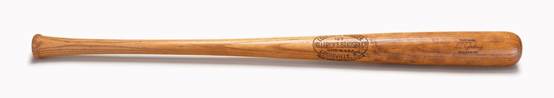 Lou Gehrig professional model bat. 35¼ in, 35.5 oz. Estimate $300,000-400,000. This lot is offered in The Golden Age of Baseball, Selections of Works from the National Pastime Museum on 19-20 October 2016 at Christie’s in New York