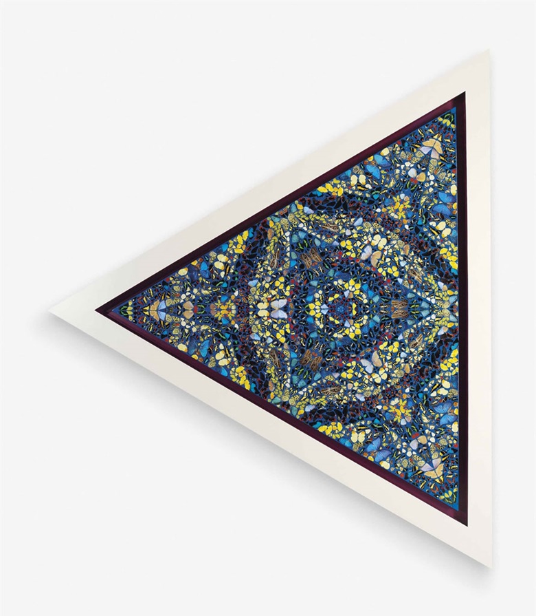 Damien Hirst (b.  1965), Salvation. Butterflies and household gloss on canvas, 96 x 82.3 in (243.8 x 209 cm). Estimate £250,000-350,000. This lot is offered in Post-War & Contemporary Art Evening Auction on 6 October 2016 at Christie’s in London, King Street