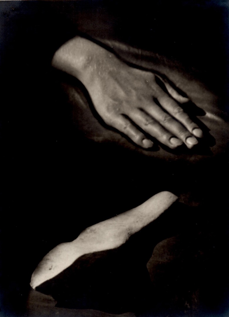 Raoul Ubac, Main et Pierre, 1932. vintage gelatin silver print. Courtesy Gilles Peyroulet & Cie, Paris