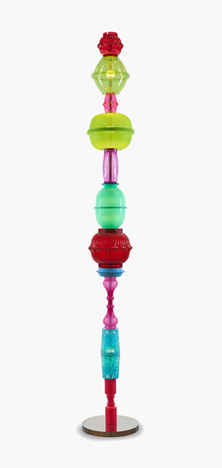 Choi Jeong-Hwa (b.  1961), Alchemy, 2016. Plastic, led lights and stainless steel, 218.5 x 33 x 33 cm (86 x 12⅞ x 12⅞ in). This lot was offered in K-Art Now!, 17-28 November 2016, Online