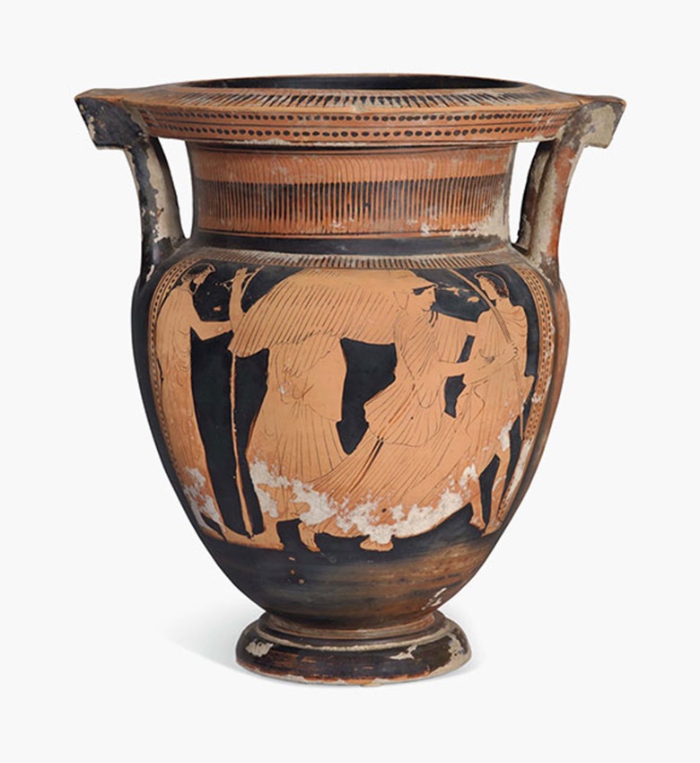 An Attic red-figured column krater. Attributed to the Boreas Painter, circa 470-460 B.C. 18¼ in (46.4 cm) high. Estimate £7,000-9,000. This lot is offered in Antiquities on 6 December 2016 at Christie’s in London, King Street