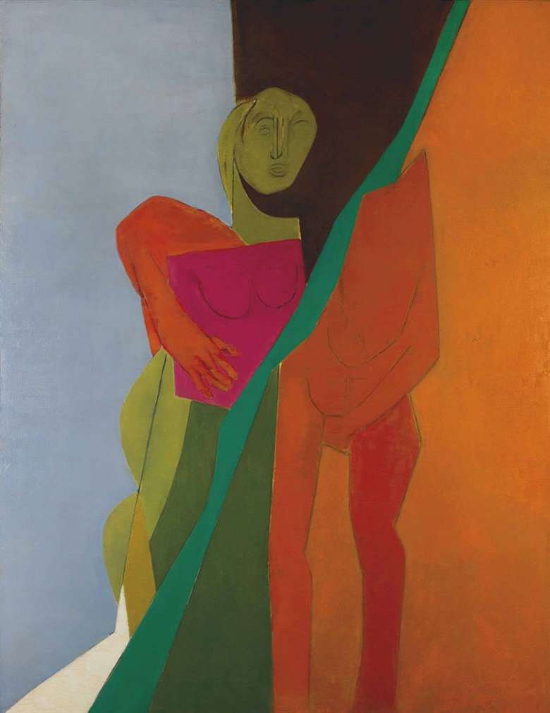 Tyeb Mehta (1925-2009), Untitled (Diagonal), 1975. Oil on canvas, 66⅜ x 51⅛ in (168.6 x 129.9 cm). Estimate INR10,00,00,000-15,00,00,00 ($1,500,000-2,200,000). This lot is offered in The India Sale – South Asian Modern + Contemporary Art on 18 December 2016 at Christie’s in Mumbai