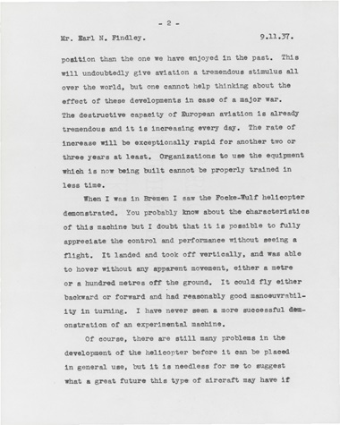 Lindbergh, Charles Augustus (1902-1974). Typed letter signed (‘Charles A. Lindbergh’), to Earl Findley, Weald, 9 November 1937. 3 pages, 4to. Estimate. $6,000–8,000. This lot is offered in Fine Printed Books and Manuscripts, including Americana on 14 December at Christie’s in New York