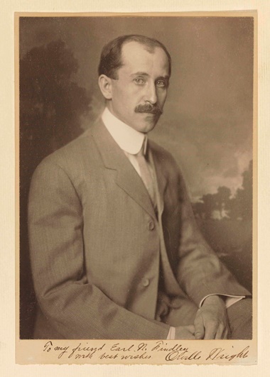 Wright, Orville (1871-1948). Photograph, signed (‘Orville Wright’). 226 x 163 mm on a 245 x 170 mm mount, blind stamped ‘NICOLA PERSCHEID’ at the extreme lower right. Signed and inscribed on the mount ‘To my friend Earl N. Findley with best wishes Orville Wright.’ Estimate $2,000-3,000. This lot is offered in Fine Printed Books and Manuscripts, including