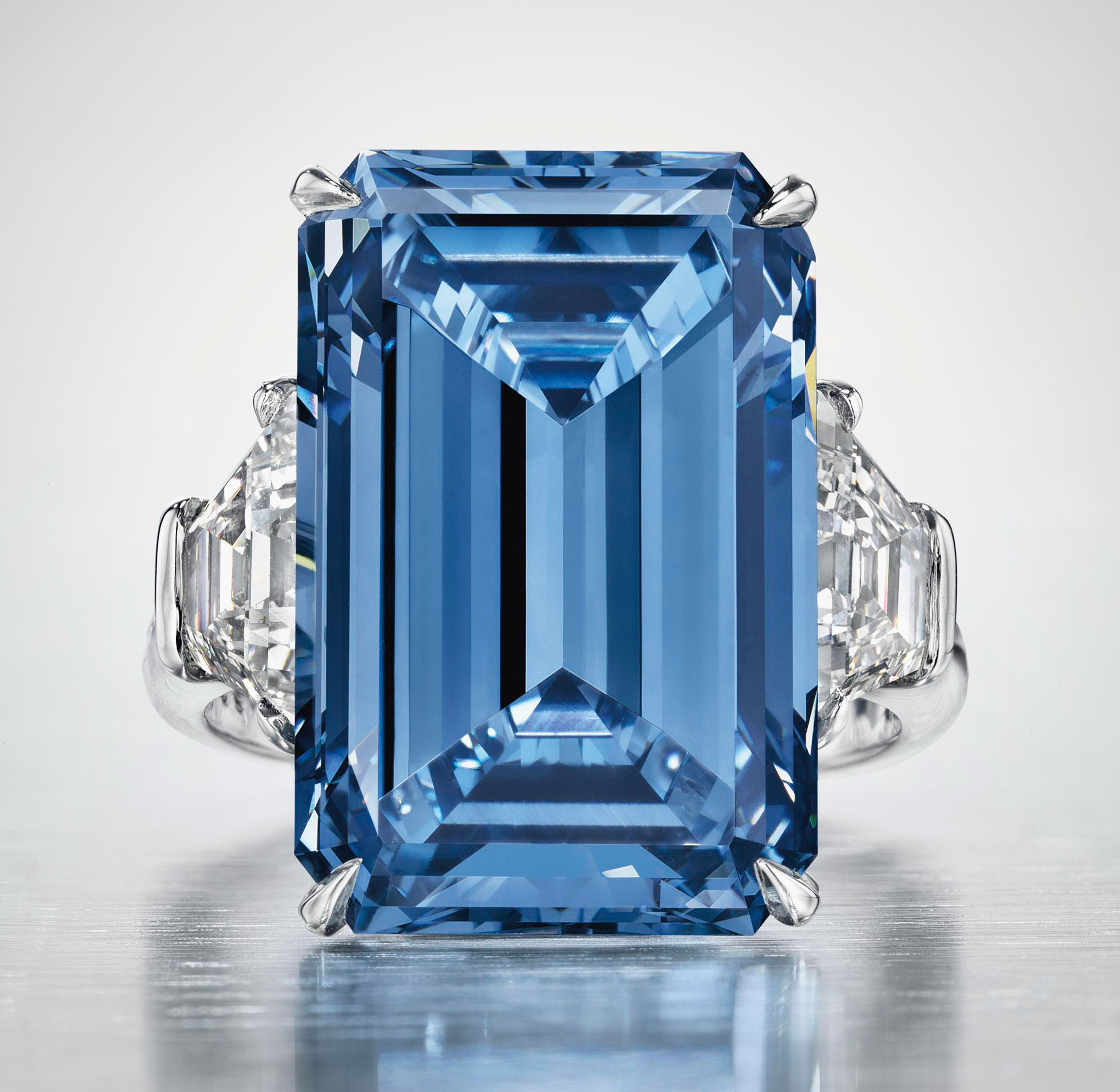 Expensive blue diamond shop ring