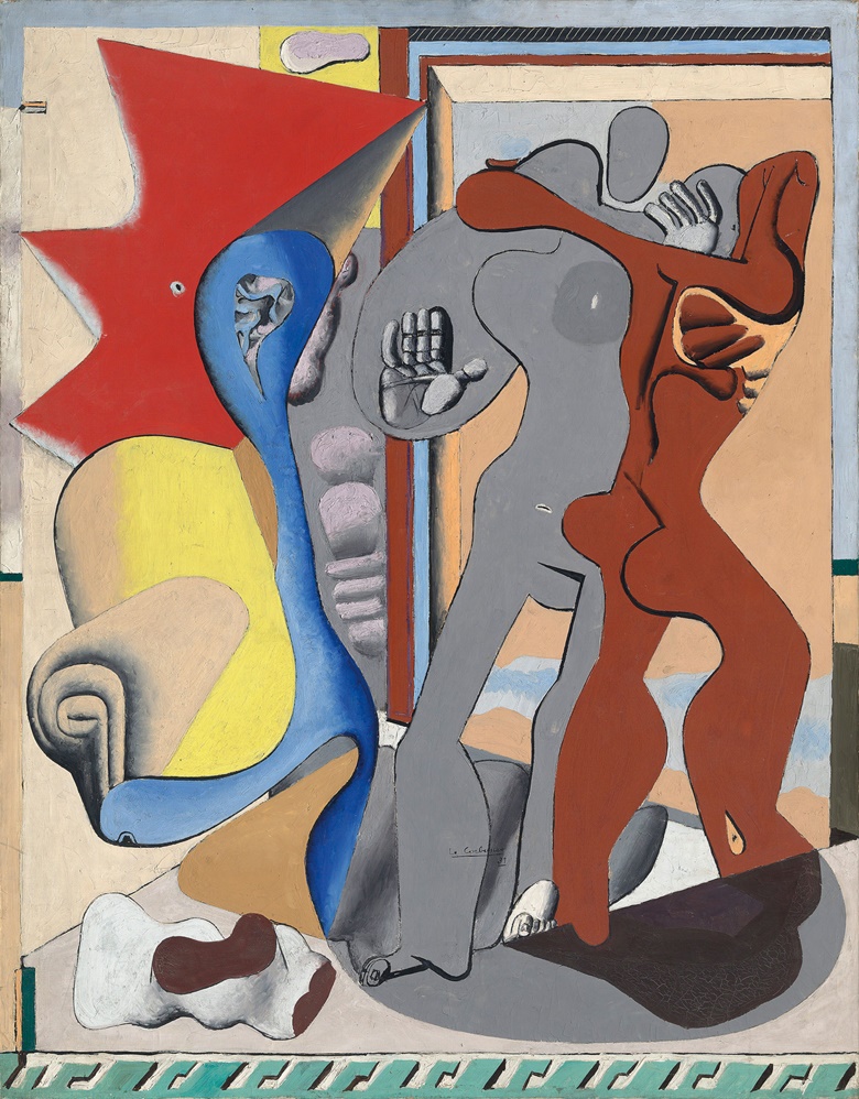 Le Corbusier (1887-1965), Femme grise, homme rouge et os devant une porte, 1931. Oil on canvas. 57½ x 44⅞ in (146 x 114 cm). Estimate £1,200,000-2,000,000. This work is offered in the Impressionist & Modern Art Evening Sale on 28 February at Christie’s London. © FLC ADAGP, Paris and DACS, London 2017
