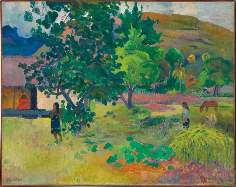 Paul Gauguin (1848-1903), Te Fare (La maison), 1892. Oil on canvas, 28¾ x 36⅙ in (72.6 x 91.8 cm). Estimate £12,000,000-18,000,000. This work is offered in Impressionist & Modern Art Evening Sale in London on 28 February 2017