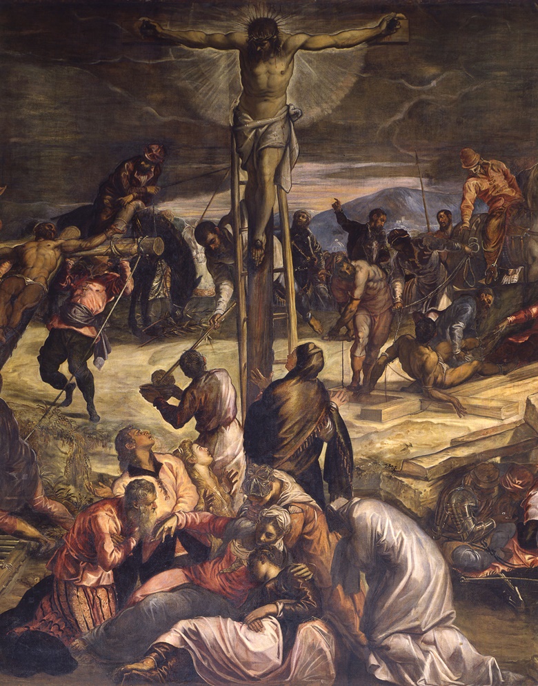 Detail of Tintoretto’s ‘prodigious’ Crucifixion, painted in 1565 © Bridgeman