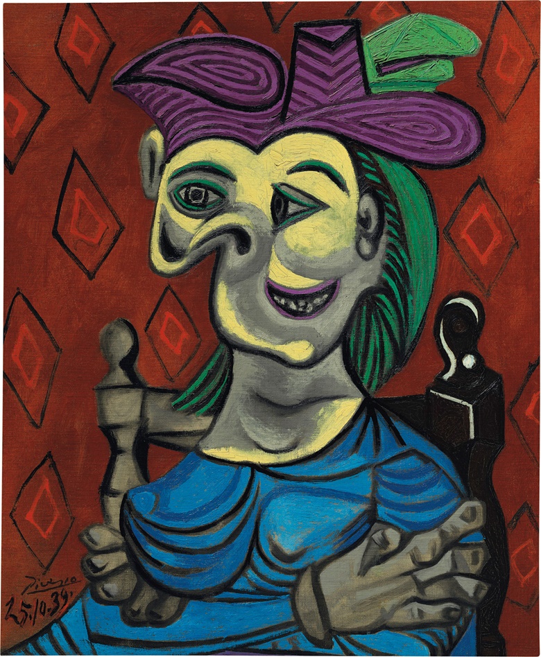 The story of Picasso’s Femme assise. Robe bleue | Christie's