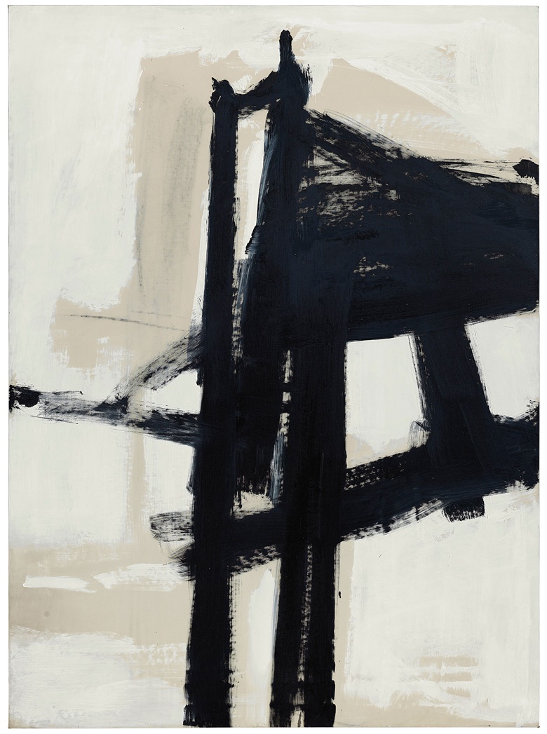 Franz Kline, Light Mechanic, 1960. Oil on canvas. 92 x 67⅝ in (233.6 x 171.7 cm). Estimate on request. This work is offered in the Post-War and Contemporary Art Evening Sale on 15 November at Christie’s in New York © 2017 The Franz Kline Estate  Artists Rights Society (ARS), New York