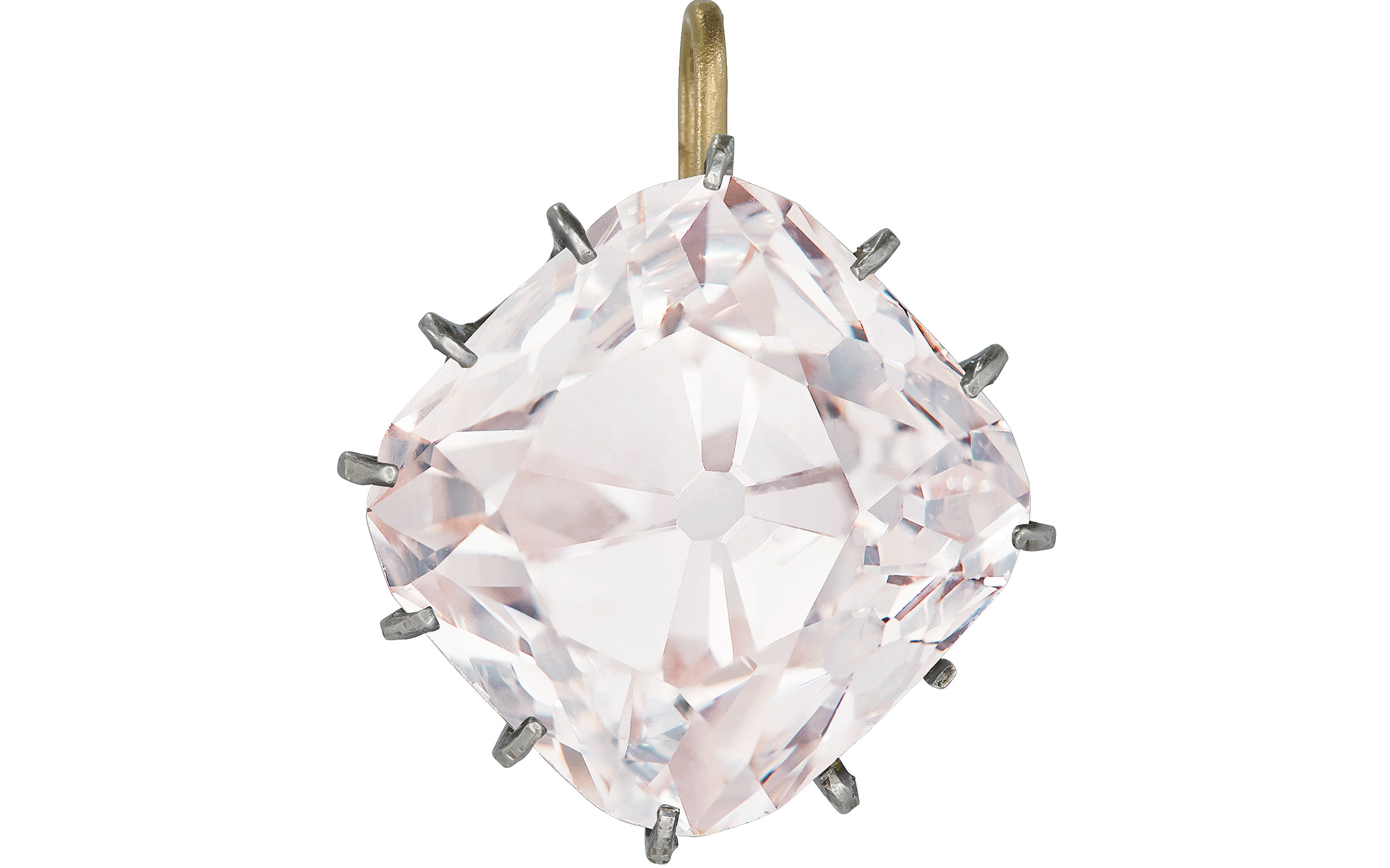 Le Grand Mazarin an historic coloured diamond, accompanied by Report no. 5182785154 dated 4 October 2017 from the GIA Gemological Institute of America stating that the diamond is light pink colour, VS2 clarity, and diamond type classification letter stating that the diamond has been determined to be type IIA. Estimate on request. This lot is offered in Magnificent Jewels on 14 November 2017  at