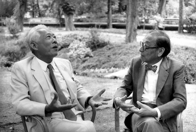 Zao Wou-Ki and architect I.M. Pei. Photo Marc Riboud