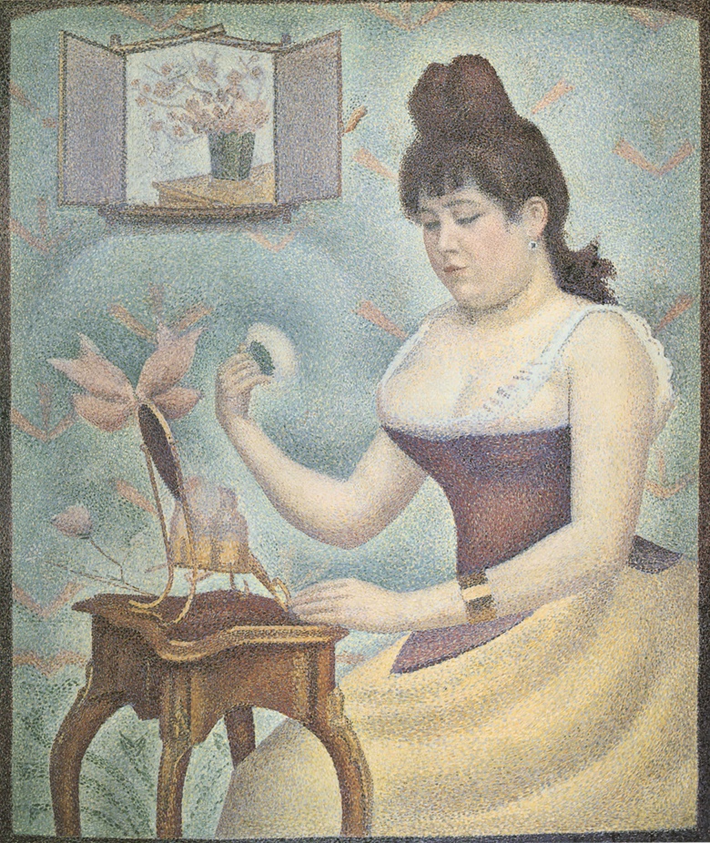 Georges Seurat, Jeune femme se poudrant (La toilette), 1890. Courtauld Institute Galleries, London.