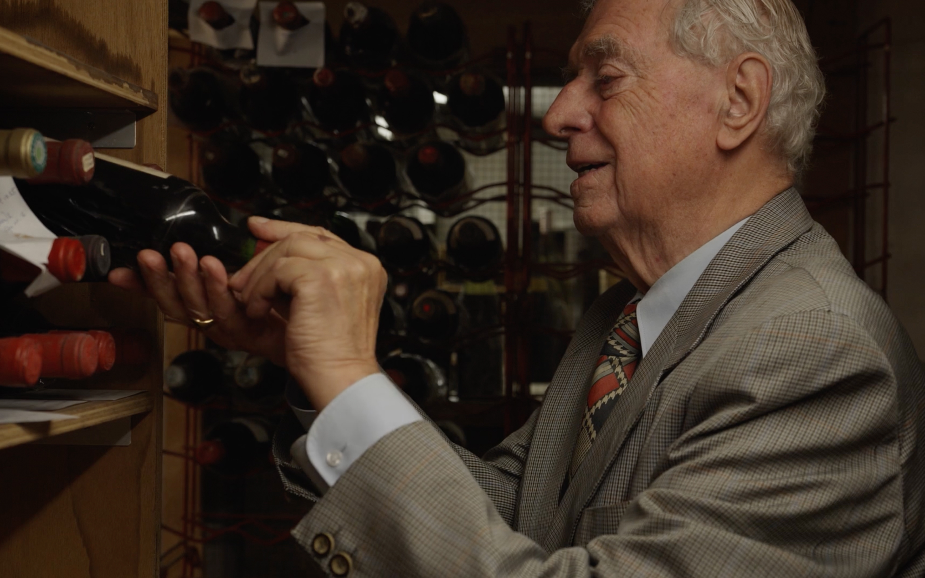 Wine collector Dr Botenga in his cellar
