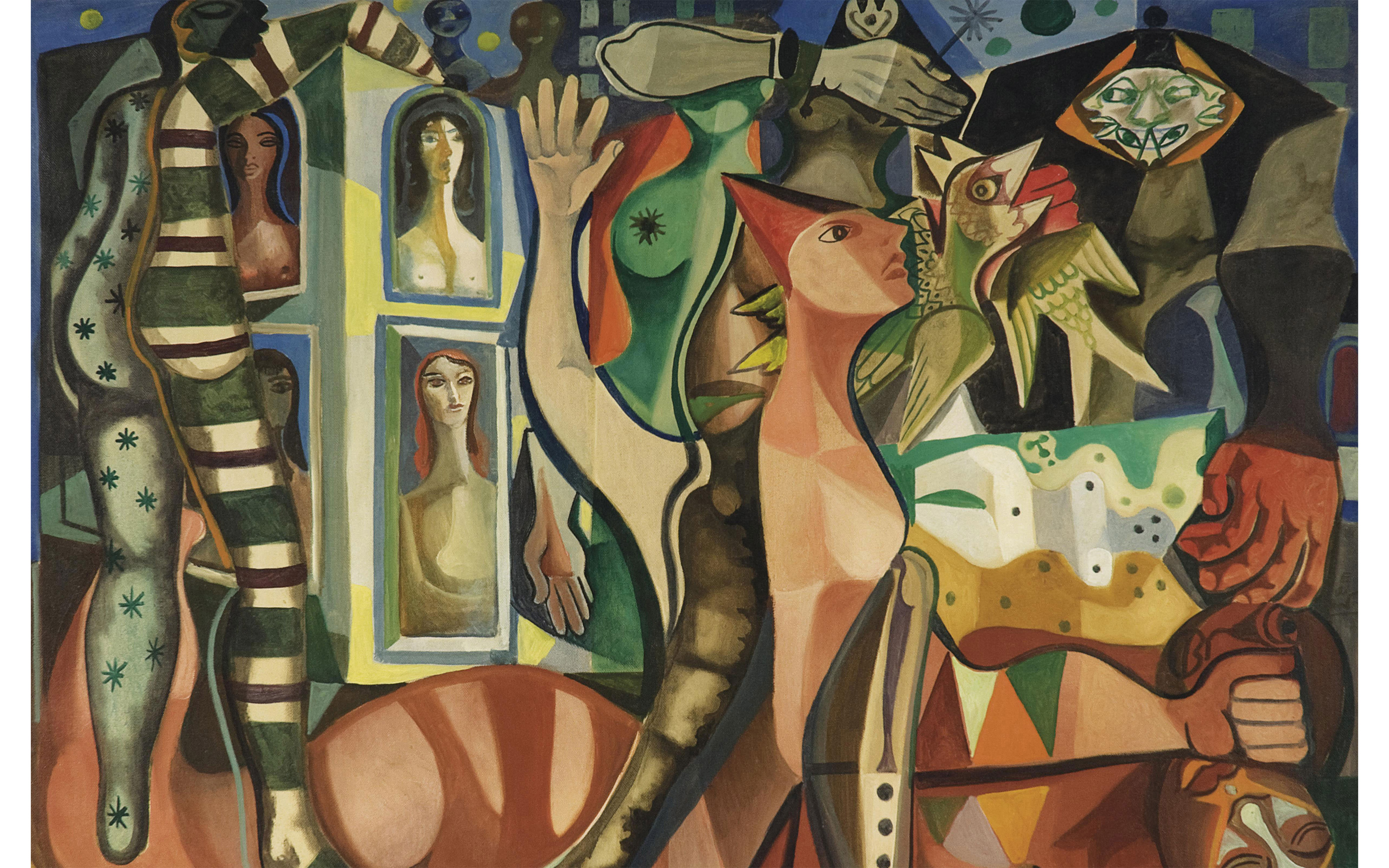 Emiliano di Cavalcanti, Sonhos do carnaval, 1955, sold for $782,500 on 27 May 2011 at Christie's in New York